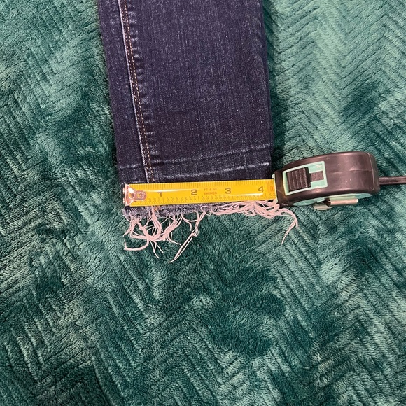 Hudson Minimalist Dark Wash Skinny Midrise Denim Raw Hem 24 - Picture 8 of 11